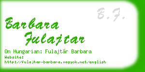 barbara fulajtar business card