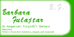 barbara fulajtar business card